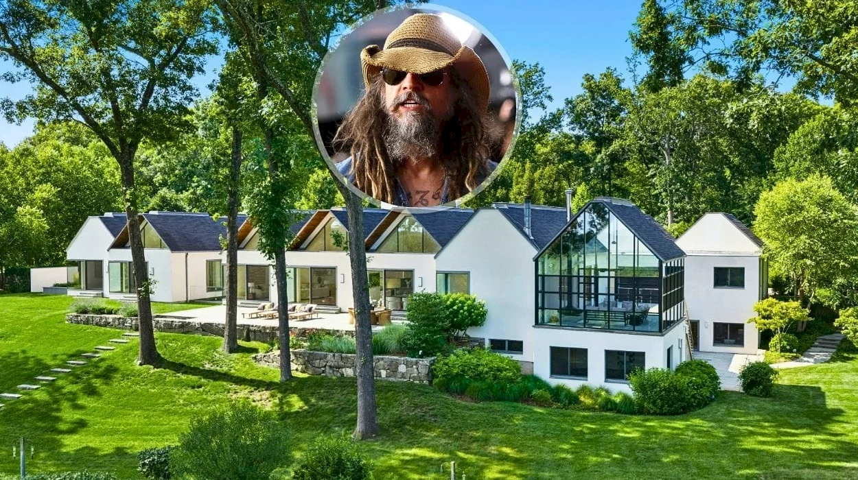 Rob Zombie’s former Weston, Connecticut home is a striking ‘Origami House’ on 15 acres