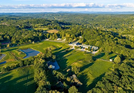 Hudson Valley estate spans 114 acres and has 35+ horse stalls
