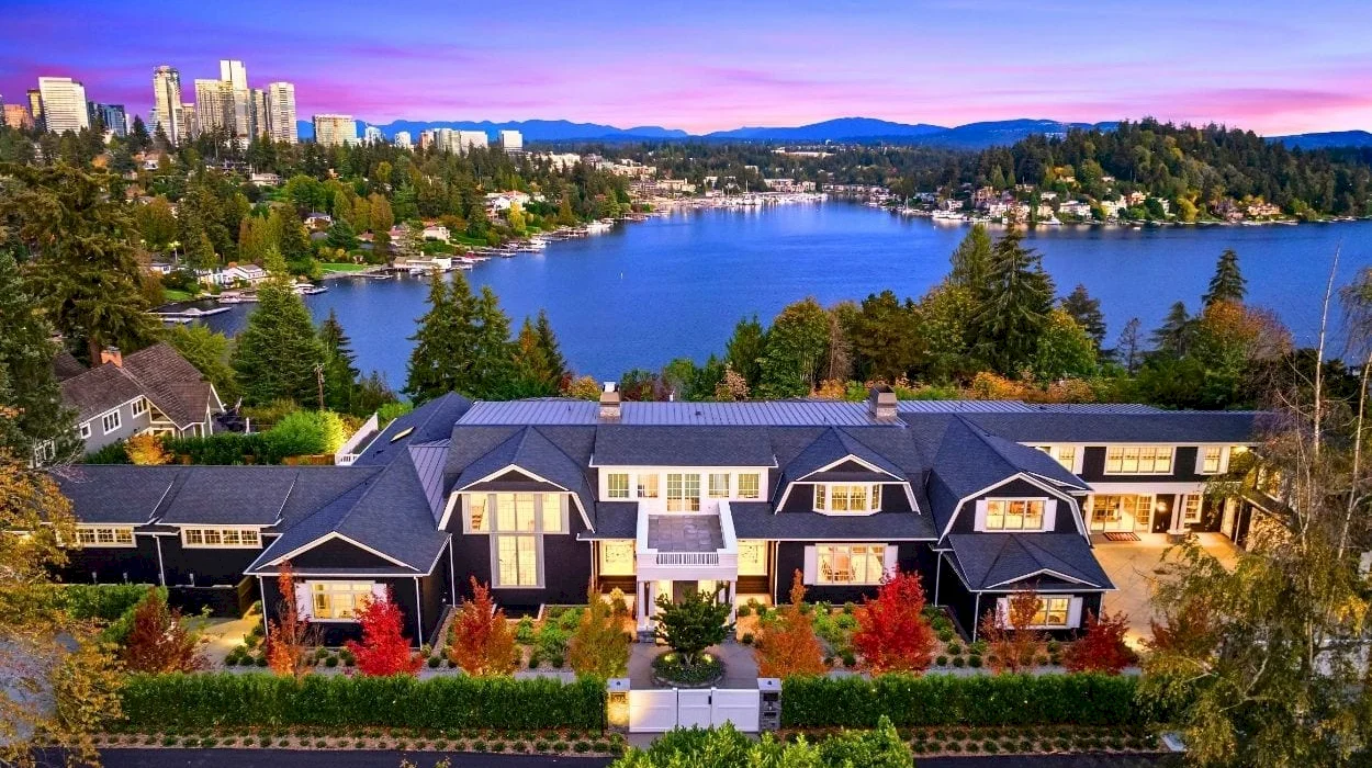 Seattle suburb’s priciest home asks $28M, has views of Lake Washington, Mount Rainier and Bellevue
