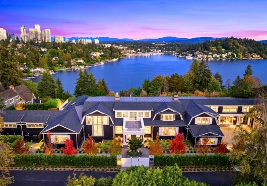 Seattle suburb’s priciest home asks $28M, has views of Lake Washington, Mount Rainier and Bellevue