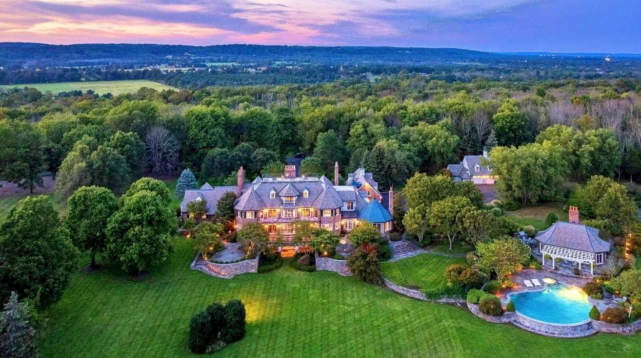 26-acre New Jersey megamansion with private pub heads to auction, no minimum