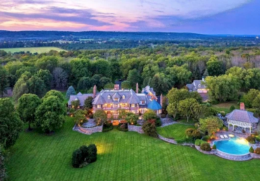26-acre New Jersey megamansion with private pub heads to auction, no minimum