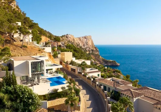 Escape to Mallorca with this $13.5M modern villa overlooking the Mediterranean