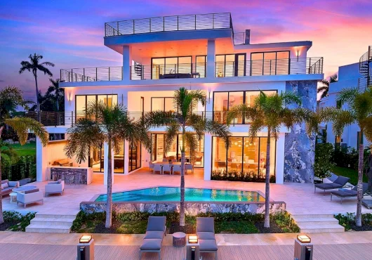 $11.8M Pompano Beach house comes with yacht dockage and a massive rooftop lounge